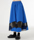 Curved Mesh Panel Flare Skirt